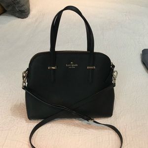 Black leather Kate spade purse